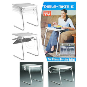 Mesa Table Mate Ii Tv. Ajustable Multiusos Portátil Plegable
